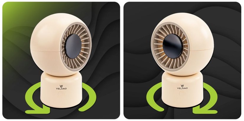 Stolní ventilátor s USB Velano VELWEBS0010