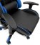 Gaming-Massagesessel mit Fußstütze - blau