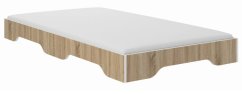 Letto per bambini SIMPI 140 × 70 cm con finitura rovere sonoma