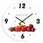 Biele kuchynské hodiny s ovocím