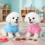 Interaktívny psík na vodítku – hračka pre deti s pohybmi, zvukmi a doplnkami