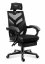 Einzigartiger schwarzer Gaming-Stuhl mit Fußstütze COMBAT 5.0