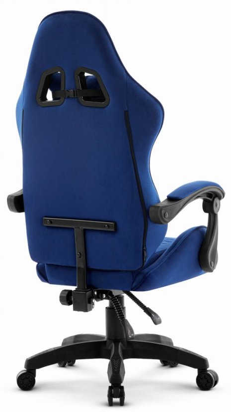 Gaming stol HC-1000 NAVY - žametna tkanina