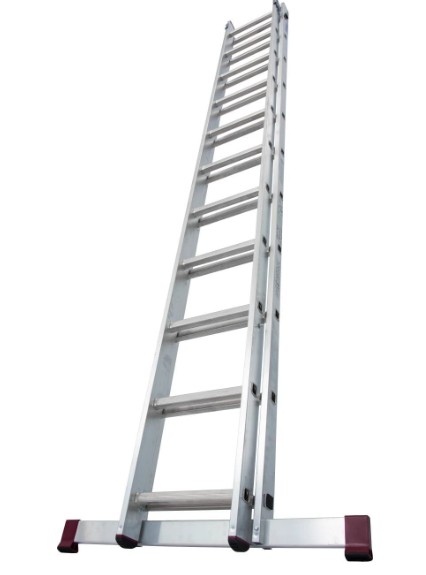 Dvojdielny hliníkový rebrík 2 x 11 stupňov