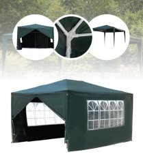 Kerti pavilon, partisátor 3 x 4 m-es falakkal és ablakokkal