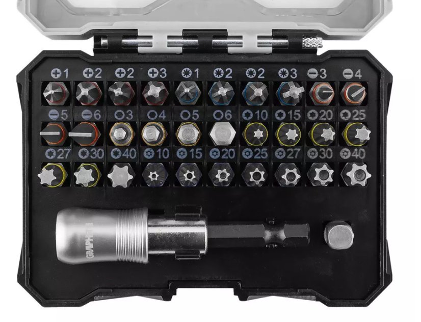 GRAPHITE Bit-Set 32-teilig - der Allrounder für Heimwerker
