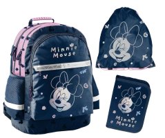 Iskolai hátizsák + cipőtáska és tolltartó MINNIE MOUSE