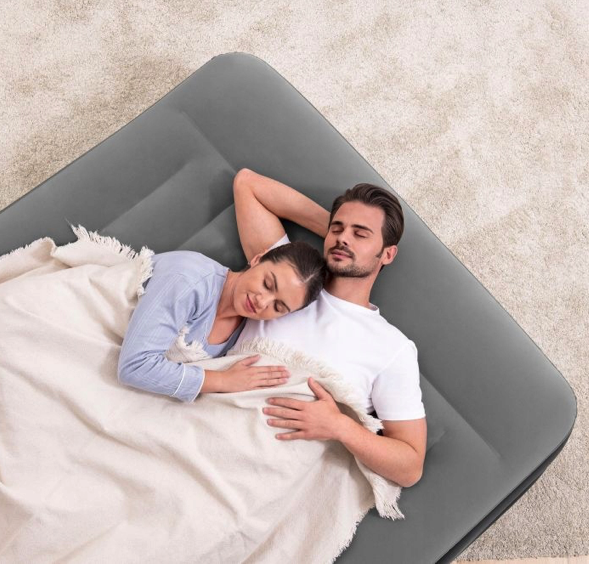 Felfújható matrac két személyre 203 x 152 x 46 cm beépített pumpával
