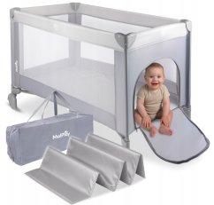 Utazási kiságy összecsukható matraccal 60 x 120 cm