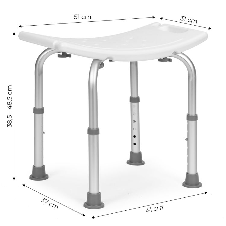 Nastaviteľná stolička do sprchy