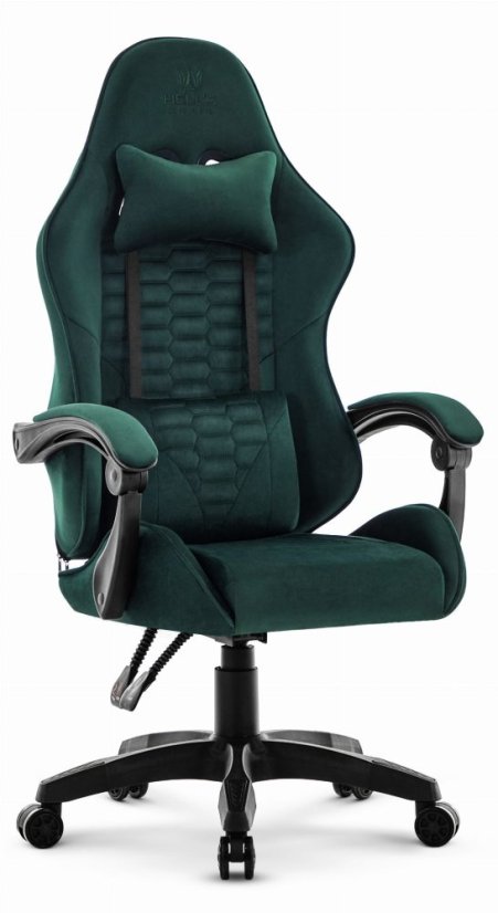 Herné kreslo HC-1000 Green - zamatová látka