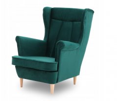 Skandinavischer Sessel in Smaragdgrün