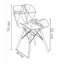 Elegantní šedá židle s jemným prošíváním