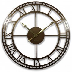 Метален часовник за стена в златисто, винтидж, 80 см