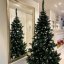 Čudovit božični bor, okrašen s snegom in borovimi storži 150 cm