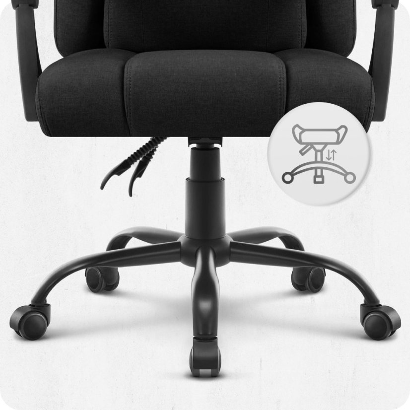 Ergonomska uredska stolica CABRO C505 do 150 kg crna