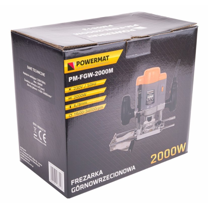 Powermat Elektromos felsőmaró PM-FGW-2000M