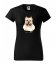 Tricou pentru femei cu imprimare originală cu un câine american bully