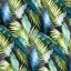 Zelené exotické závěsy s motivem palmových listů 140 x 250 cm