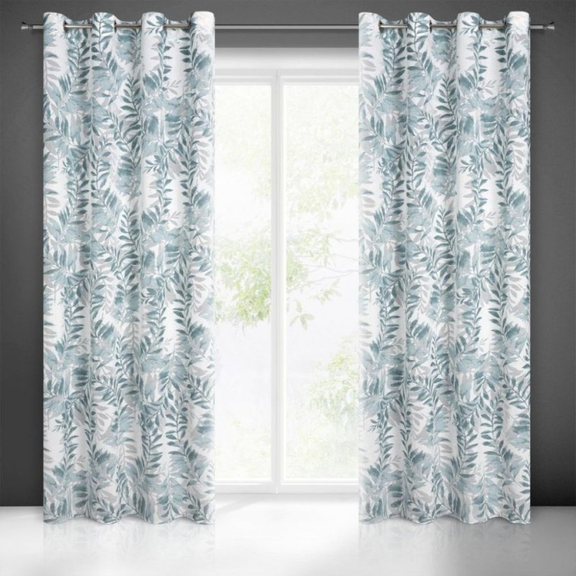Schöner Jacquard-Vorhang mit Blumenmotiv
