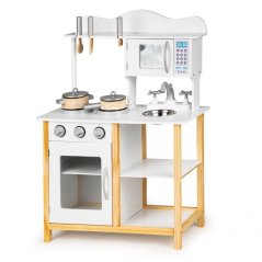 Drevená kuchynka pre deti + doplnky Ecotoys
