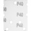 Șmirghel velcro delta 140 x 140 x 80 mm, K40, 5 buc, cu găuri 54H009 GRAPHITE Șmirghel velcro delta 140 x 140 x 80 mm, K40, 5 buc, cu găuri 54H009 GRAPHITE