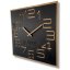 Design-Wanduhr in einer luxuriösen Kombination aus Holz und schwarzer Farbe 60 cm