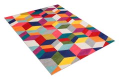 Stilvoller Teppich mit geometrischem Muster SALSA