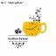 Dekoratív konyhai óra Coffee House - Farba  produktu: Sötét sárga