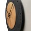 BLACK&OAK 2 Стенен часовник XXL от дъб, 75 см, с безшумен механизъм