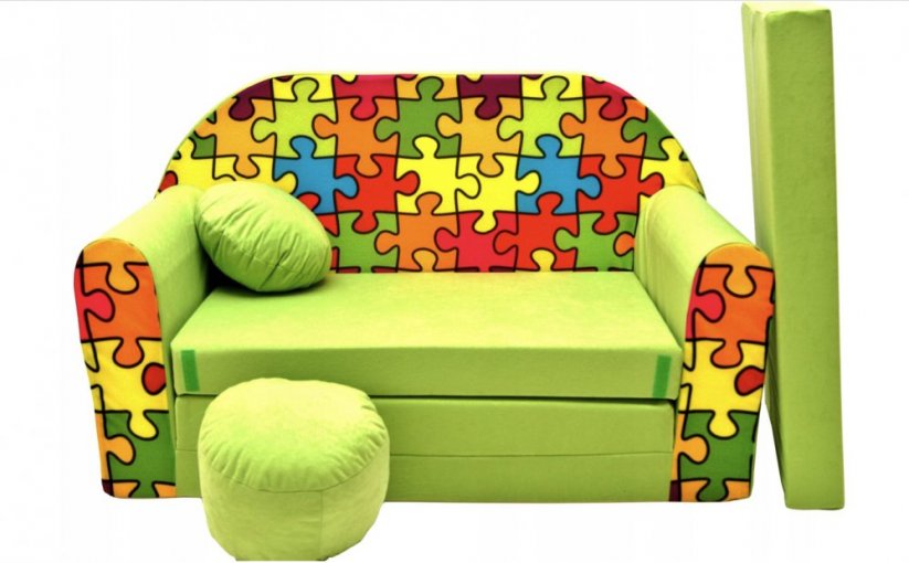 Dječji rasklopivi kauč 98 x 170 cm Puzzle