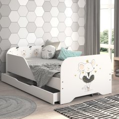 Letto per bambini MIKI 160 x 80 cm con mouse