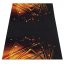 Tappeto nero con motivo audace - Dimensioni del tappeto: Larghezza: 60 cm | Lunghezza: 100 cm