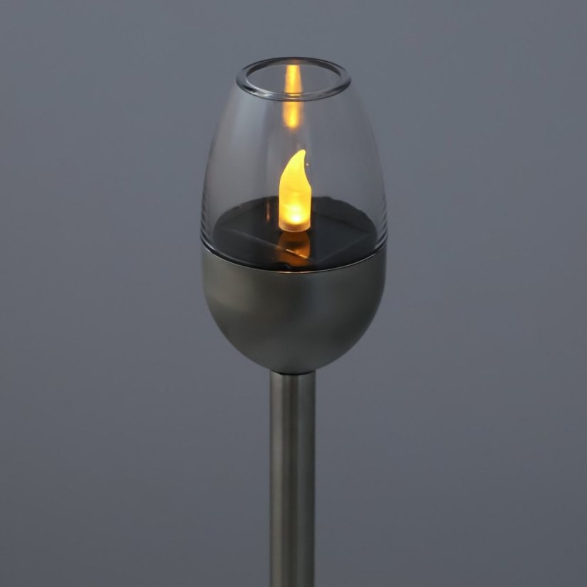 Solar-Gartenlampe mit Flammeneffekt