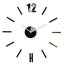 Dekoračné hodiny v čiernej farbe