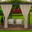 Tenda da giardino beige per il gazebo 155 x 220 cm