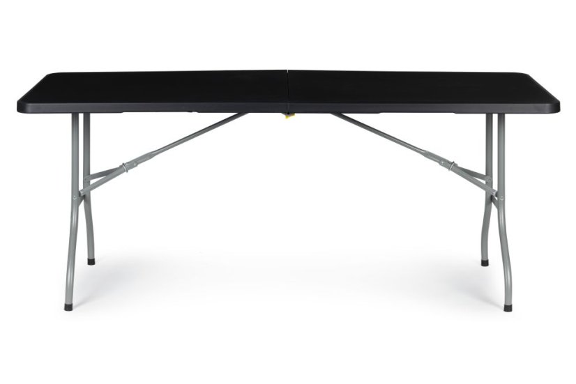  Záhradný cateringový stôl rozkladací 180 cm - čierny