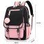 Zaino scolastico ergonomico per ragazzi - rosa-nero