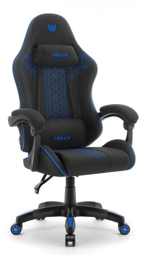 Gaming-Stuhl HC-1008 2.0 mit ergonomischen Polstern - schwarz und blau