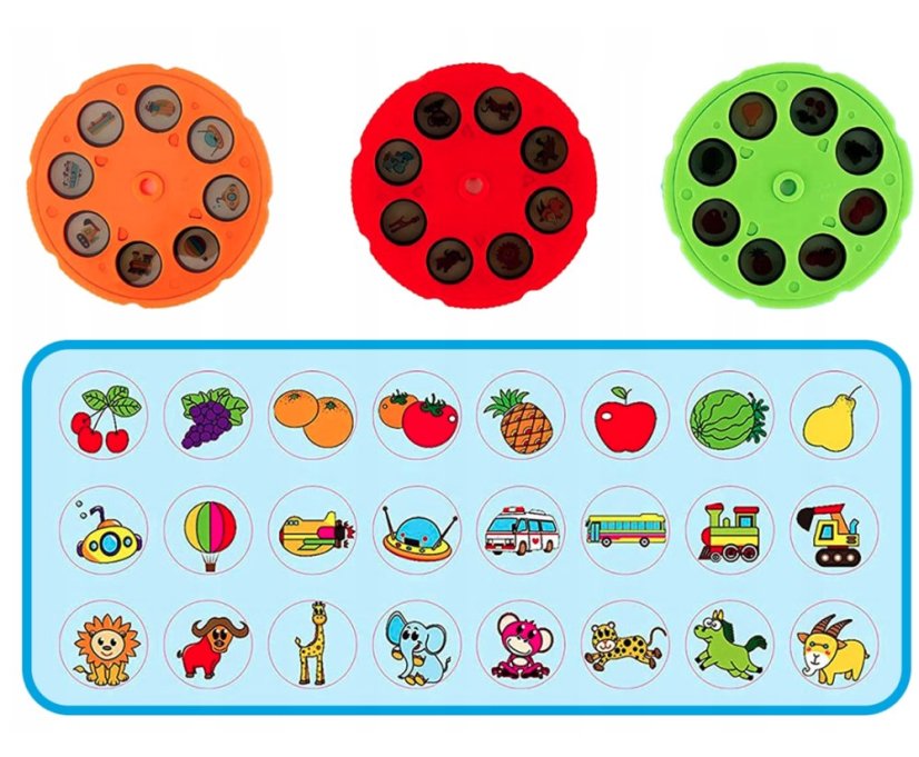 Gyermek rajzprojektor - rajzasztal lámpával és dallamokkal