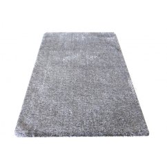 Tappeto a pelo lungo grigio