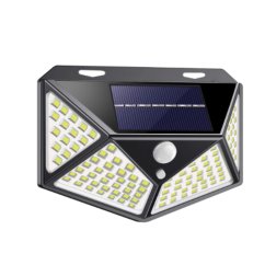 Aplică solară cu senzor de mișcare 100 LED - alb rece