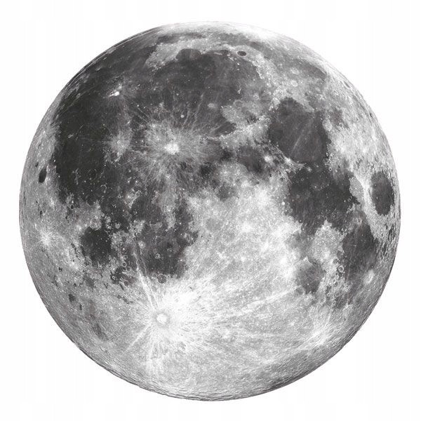Okrasna stenska nalepka - luna 71 cm