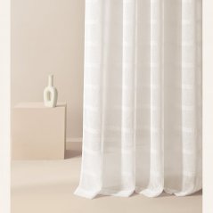 Měkká krémová záclona Maura se závěsem na kolečkách 250 x 250 cm