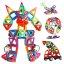 Magnetischer Baukasten für Kinder - 130-teiliges Set aus bunten magnetischen Würfeln