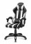 FORCE 4.5 minőségi bőr gamer szék fekete-fehér színben