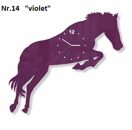 Dizajnové nástenné hodiny v tvare koňa