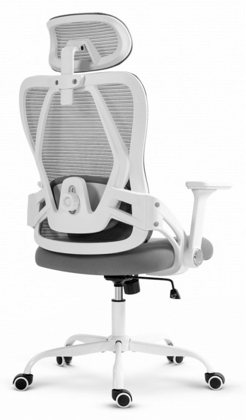 CABRO C507 scaun ergonomic cu suport lombar și pentru cap reglabil, gri