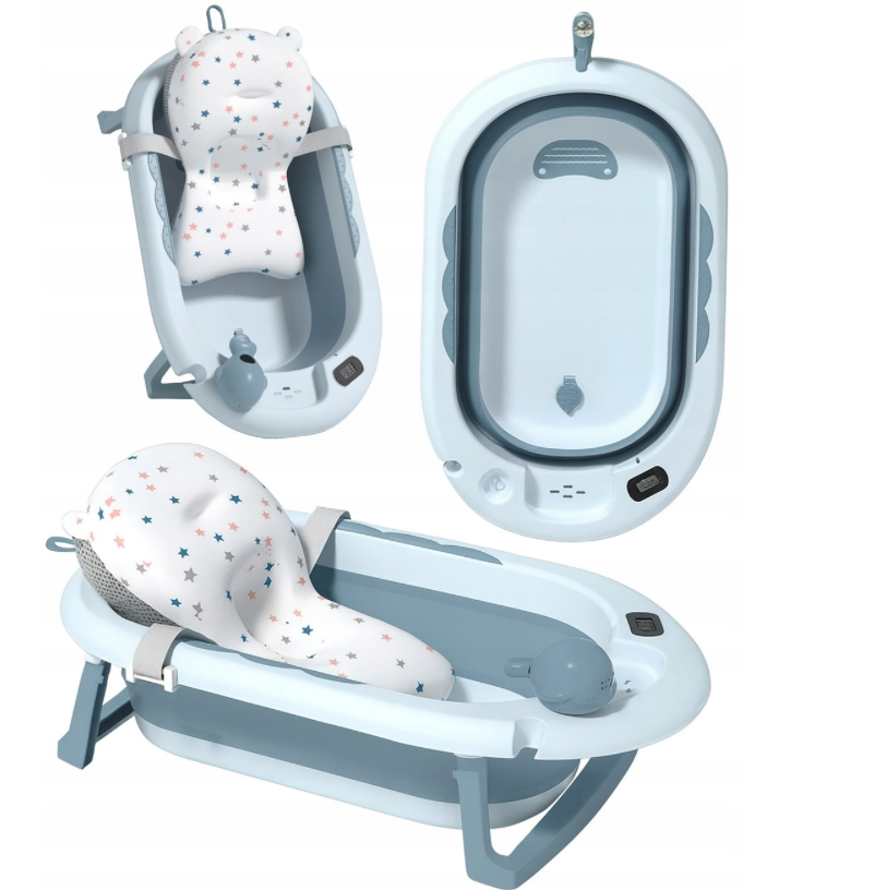 Összecsukható babakád VAIANA PREMIUM párnával - több színben