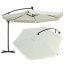 Parasol de grădină 3,5 m cu lumină solară LED - crem, UV50+